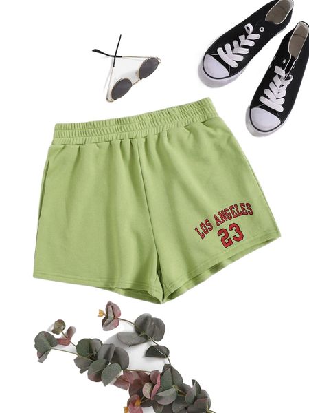 

letter graphic track shorts o7gl#, White;black