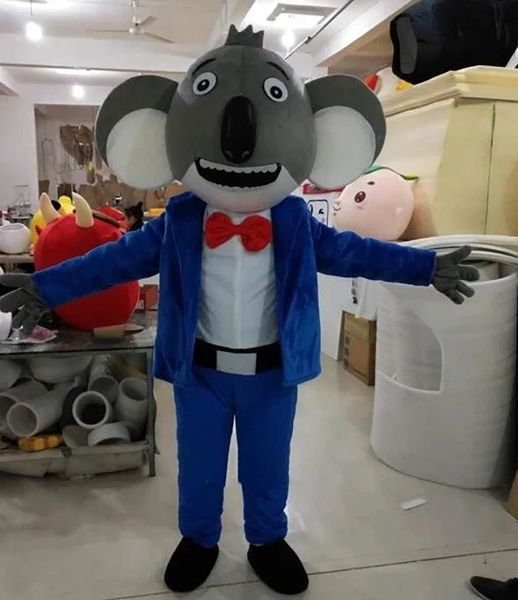 

new sing koala mascot costume cartoon plush animal anime theme character size christmas carnival fancy dress, Red;yellow