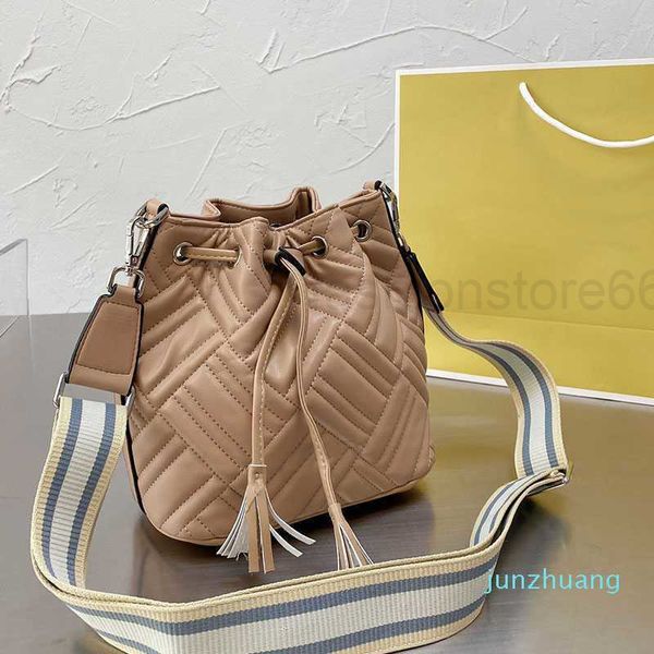 

women bag designer- handbags fashion embroidered bucket bag lady stripes multi-functional shoulder back large capacity wallet