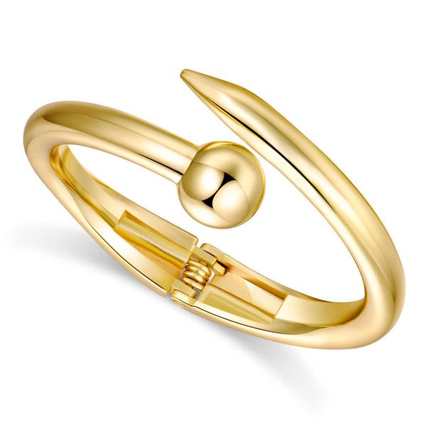 

haha & toto gold plated nail bracelet, unisex, fashion style, friendship declaration, love, unisex, Golden;silver