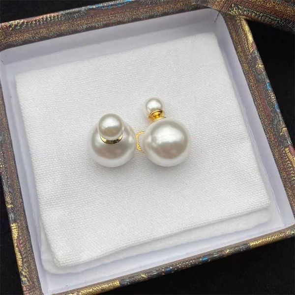 

designer jewelry online simple classic pearl earrings feminine earrings, Golden