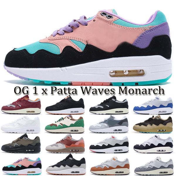 

2022 sneakers 1 1s running shoes cactus baroque brown patta waves black monarch beige grey tinker sketch sports red men women trainers size