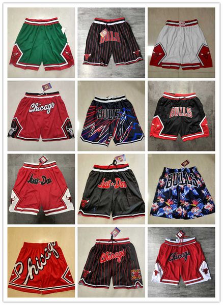 

basketball shorts chicago''bulls''men throwback basketball shorts pocket, Black