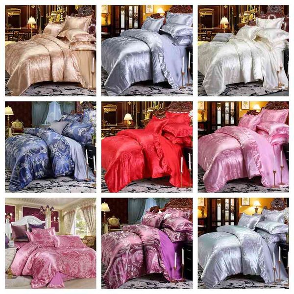 

luxury 2 or 3pcs bedding set duvet cover sets with zipper closure 1 quilt 1/2 pillowcases us/eu/au size