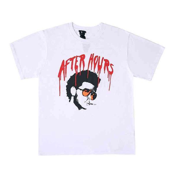 

designer t shirt tide brand v 22 lone sweatshirt american hip-hop loose oversize short-sleeved t-shirt classic big v print men and women sum, White;black