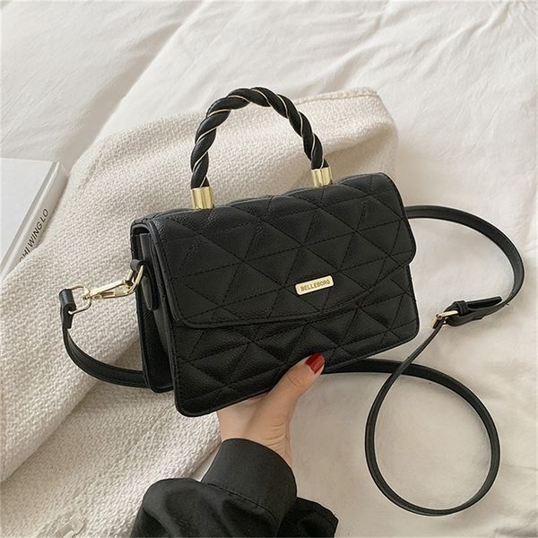 

women's new fashion simple lingge portable small square single messenger clearance outlet sale