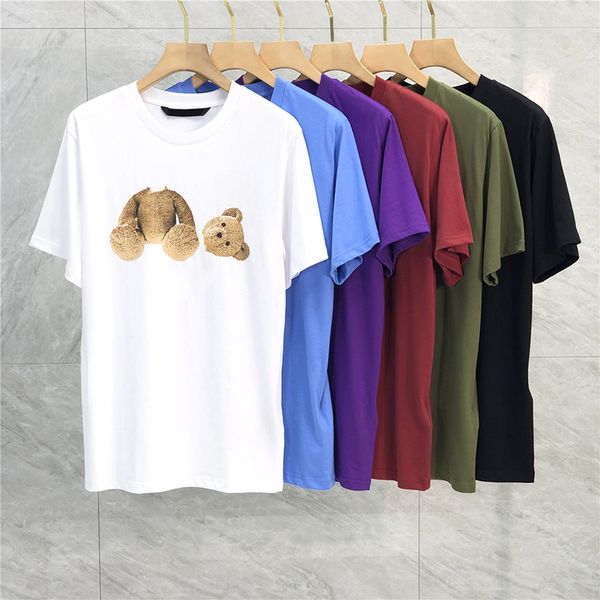 

2022 fashion printing t shirt trend short-sleeved men's clothing ladies clothing couple t-shirt pure cotton tricolor oo99, White;black