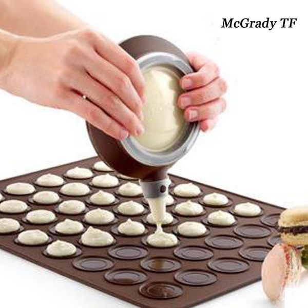 Moldes de cozimento 2pcs/conjunto Silicone Macaron Mat Pastral Felra