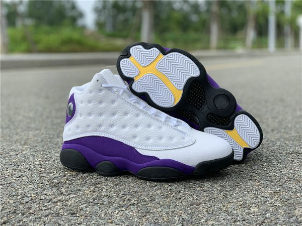 

shoes 13s white black court purple university gold man sport sneakers double
