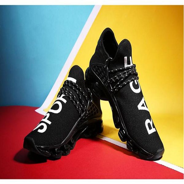 

2018 new blade men's tide large size casual shoes couple flying woven shoes mesh breathable running shoes shipp2841