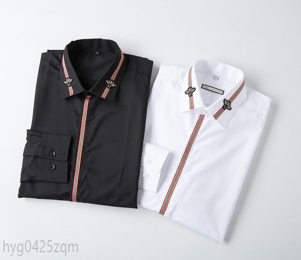 

2022ss fashion men's shirts luxury mens business casual shirt men dress shirts long sleeved slim fit shirts men medusa shirt size -xxx, White;black