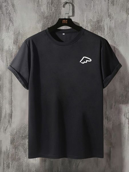

men graphic print tee x8bo#, White;black