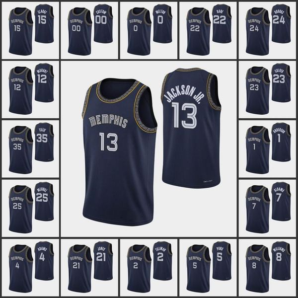 

men memphis''grizzlies''ja morant sean mcdermott jarrett culver brandon clarke desmond bane 75th anniversary c213d, Black