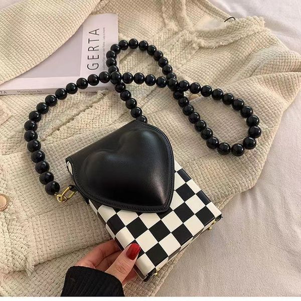 модная плечо или срезанная сумка с поперечим для сердца в форме сердца дизайн мобильного телефона женская сумочка женщина