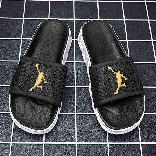

slippers summer home men slippers simple solid lovers plarform shoes non slip indoor outdoor bathroom soft sole slides flip flops 220324, Black