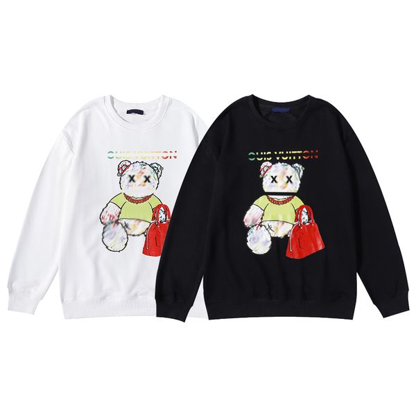 

2022 autumn and winter new designers men's women hoodies sweatshirts classic fashion couple simple printed letters logo casual loose ho, Black