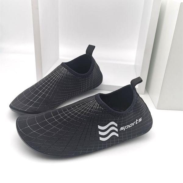 

boys letter graphic water shoes she01, Black