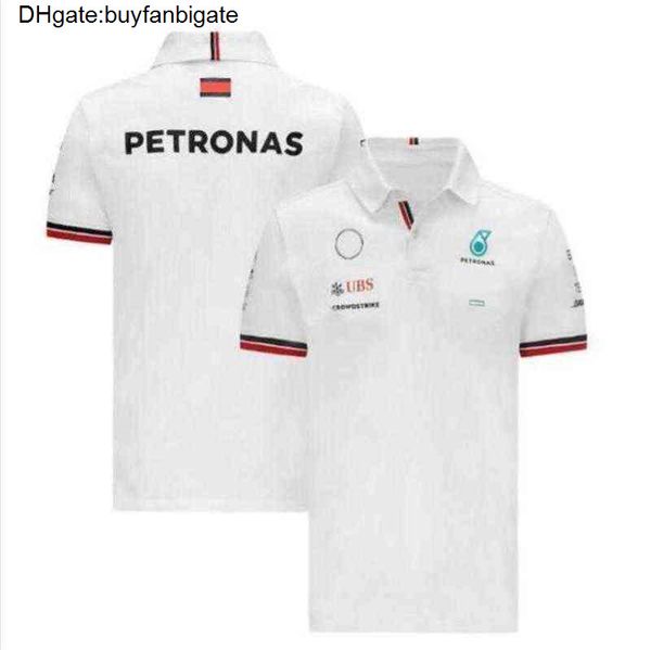 

men's petronas designer luxury t shirts mercedes amg f1 formula one racing polos women casual short sleeve t-shirts benz polo lewis gpq, White;black