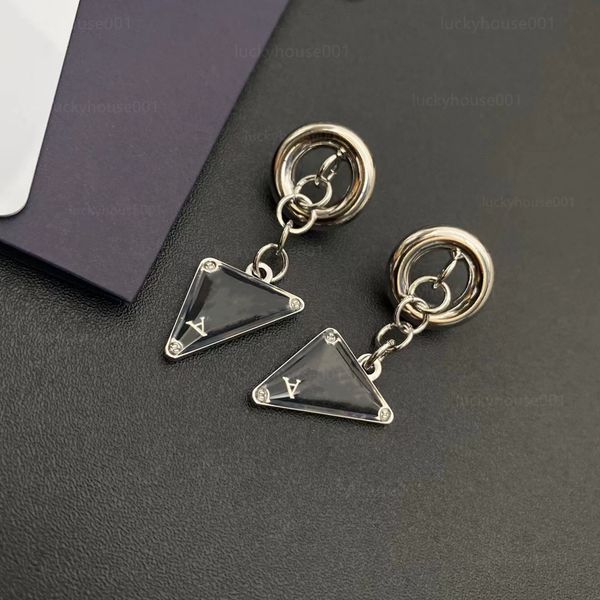 

2022 eternal charm alloy new luxury wedding jewelry classic earrings stainless steel elegant womens pendant earrings party gifts wholesale, Golden