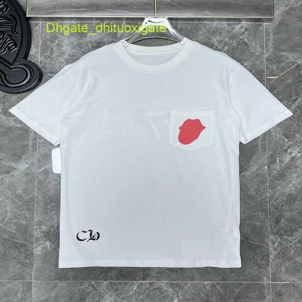 

mens classic luxury t shirts brand ch man tees sanskrit letter t-shirt summer horseshoe flower cross short sleeve designer tshirts hip hop s, White;black