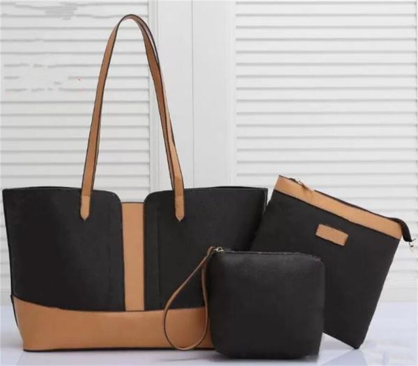 

designer bags handbags totes women 3pc shoulder cross body bag luxurys pu monograms wallet ladies onthego tote handbag louisi purse vuiton u