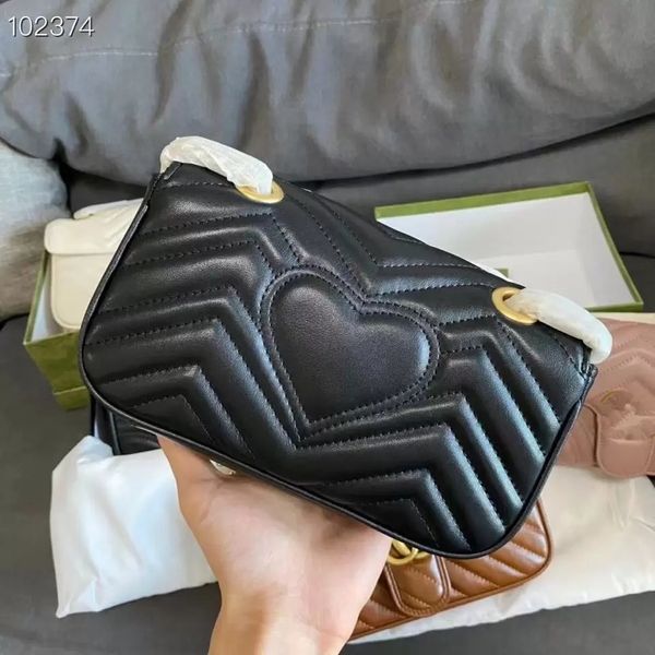 

cowhide shoulder bag chain wallet fashion wav handbag presbyopia cardholder dinner messenger, Black;red