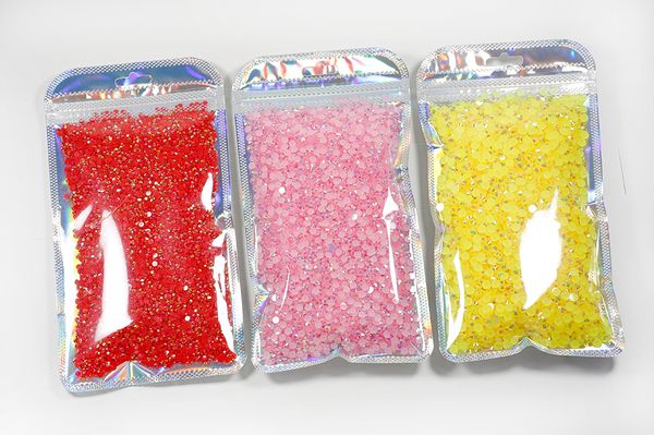 

factory wholesale ab colors bulk package flat back resin rhinestone beads 3mm jelly non fix rhinestone, Black
