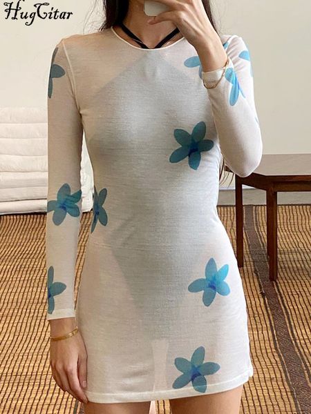 

flower print o neck long sleeves mini dress 2022 new women fashion elegant streetwear beach overall y2k outfits, Black;gray