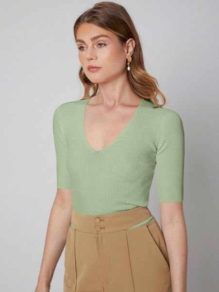 

motf premium viscose slim ribbed knit 89cc#, White;black