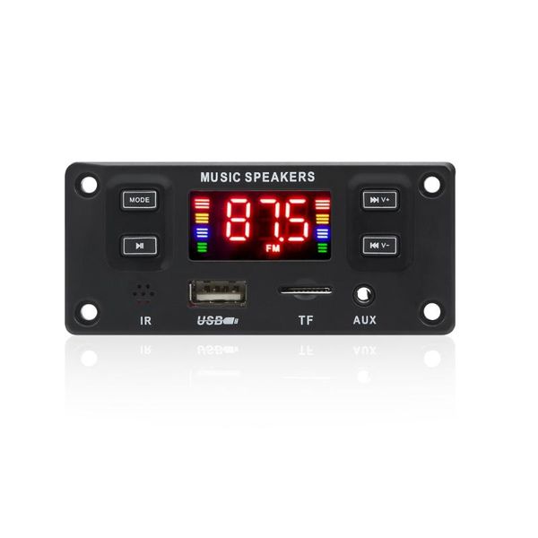 MP4 игроки Elistooop 2*30W DC 7V-22V MP3 Decoder Board 60W Bluetooth 5.0 Music Player USB модуль FM Aux Radio Recording Handsfr