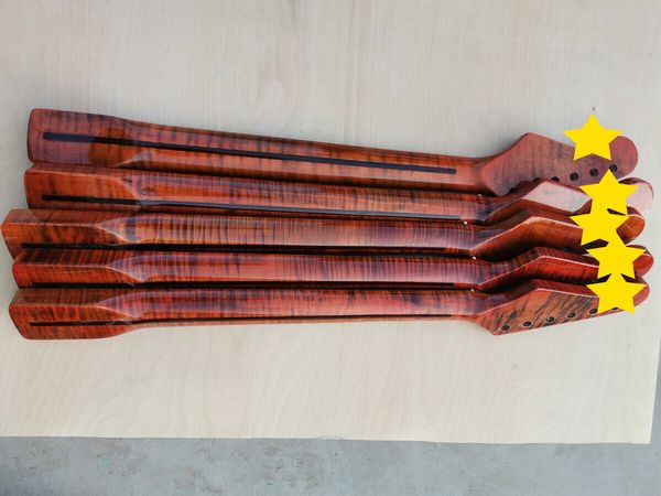 

new aaa tiger flame maple neck 21fret 25.5inch gloss paint dot inlay st style