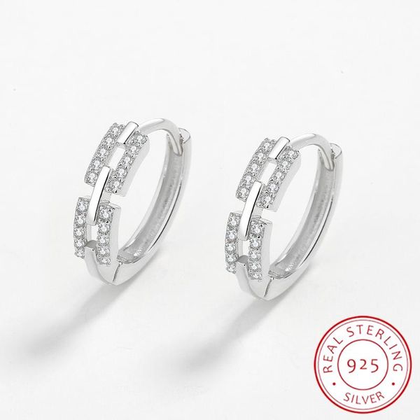 Lustre de lustre de luxuoso retângulo oco irregular de brincos de diamante completo para mulheres garotas esterling s925 noivado de prata jóias de jóias