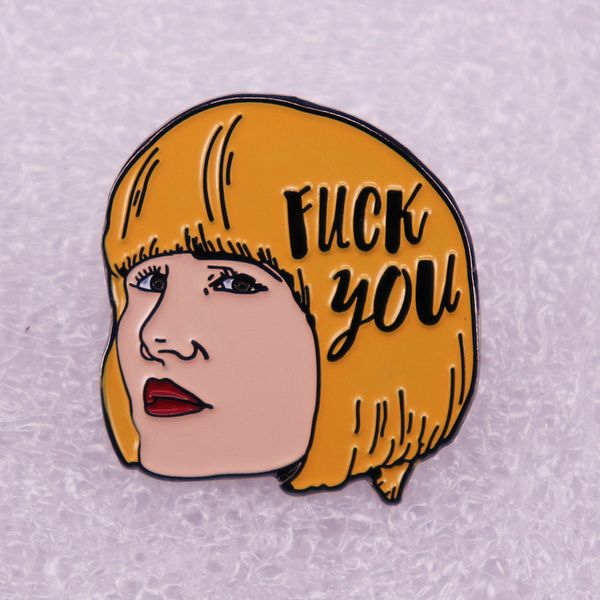 

thriller series twin peaks inspiration brooch, Blue