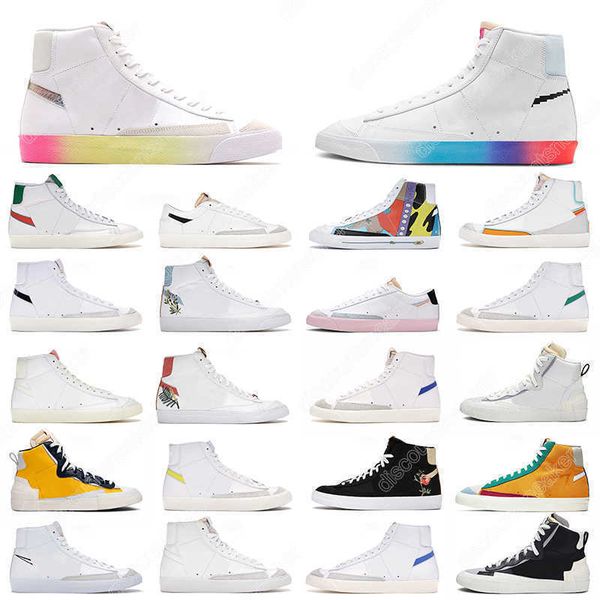 

with socks blazer mid 77 vintage low men women casual shoes hallows eve iron grey magma orange popcorn make it count white indigo mens, Black