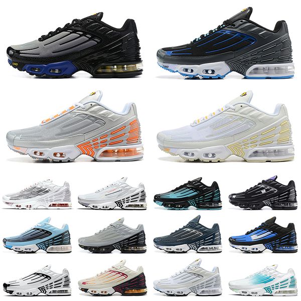 

professional runners tn plus 3 iii running shoes white silver blue casual a new york friendly sneakers sports yellow highlights track red me