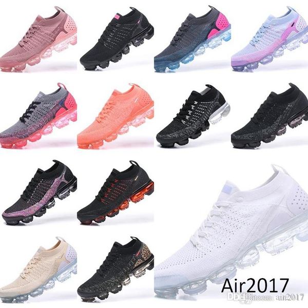 

wholesale 2018 knit 2.0 fly 1.0 running shoes men women red metallic gold triple black shoes sneakers trainers eur sz5.5-11