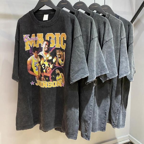 

graphic oversized t-shirt male men's t-shirts t shirts cotton vintage washed tee harajuku streetwear hip hop basketball print tshirt su, White;black