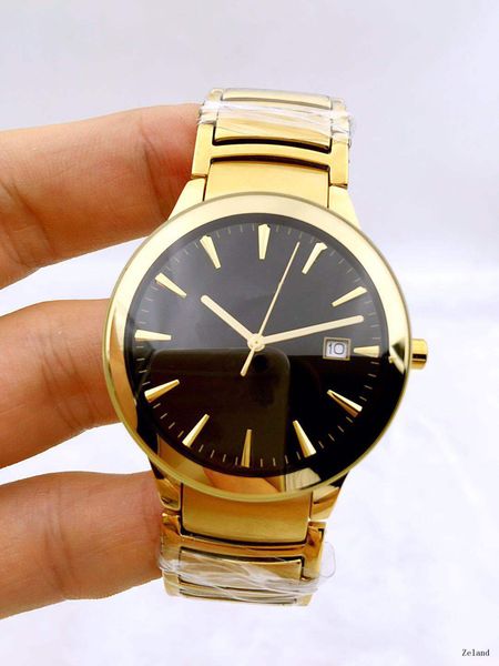 

women's watch, stainless steel case, 35mm dial optional, quartz movement., Slivery;golden