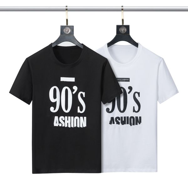 

22ss men's t-shirt designer brand casual tee sports animal letters printed pattern summer street loose short sleeve s2, White;black