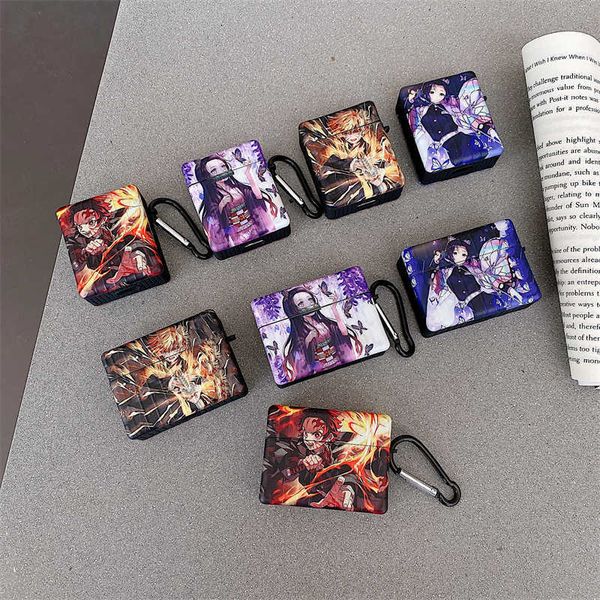 

anime demon slayer nezuko tanjirou kochou apple airpods 1 2 pro case cover iphone earbuds accessories airpod case air pods case