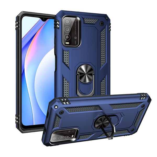 Custodie antiurto per armature con supporto per anello magnetico in metallo per auto per Poco M3 Redmi 9t 9 Power Redmi Note 9 4g Cover posteriore Coke Fundas