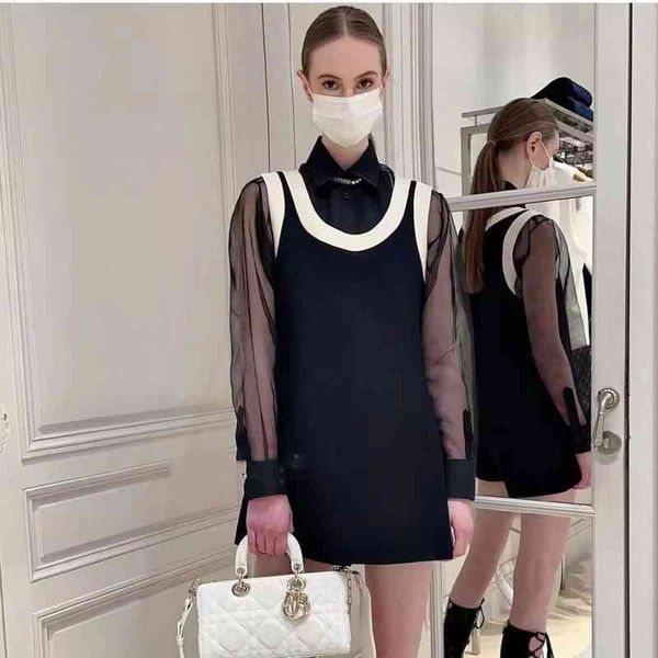 

women's jumpsuits rompers d family summer french style fragrance color matching vest sleeveless conjoined pants solid temperament commu, Black;white