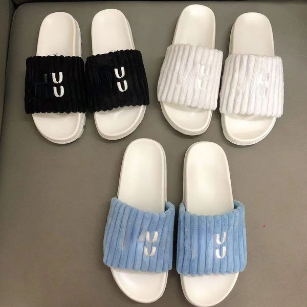 

one word slippers op128 female 2022 new spring and summer black suede non-slip increase soft bottom stripe casual wear foreign air loose cak