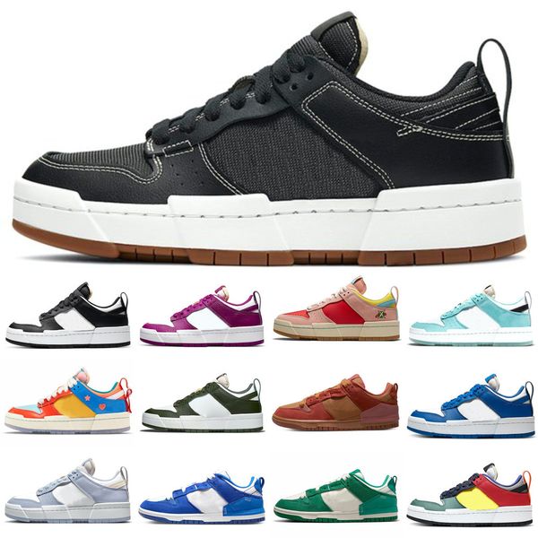 

2022 new designer low disrupt 2 running shoes dark green gold charms hyper royal metallic gold multi color pale ivory men women sneakers