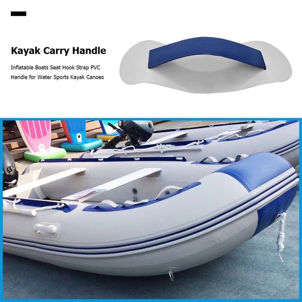 Kayak Carry Gommone Canoa Assalto PVC Sedile Piastra Fissa Manico Sedile Gancio Cinghia Accessori