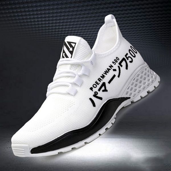 

fashion men casual shoes for light soft breathable vulcanize sneakers zapatillas de deporte 220813, Black
