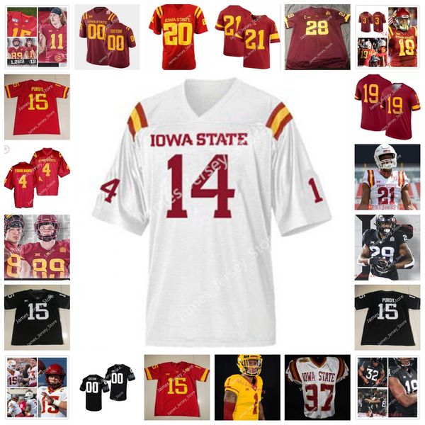 

ncaa iowa state cyclones stitched football jersey 63 jim bonifas 73 brady petersen 17 beau freyler 46 carston marshall 54 aidan ralph 56 ant, Black