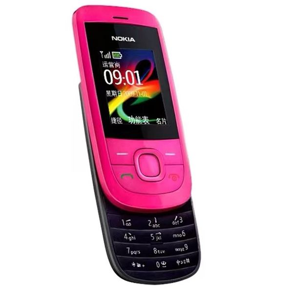 Telefones celulares reformados originais Nokia 2220S 2G GSM Dual SIM Slide Telefone Presente nostalgia