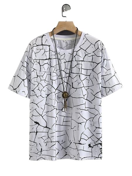 

men allover print tee w8jz#, White;black