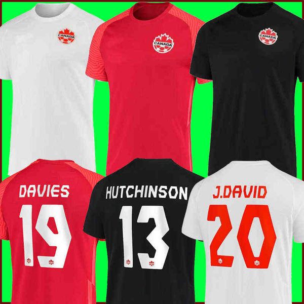 

21 22 canada soccer jersey davies national team home away white red third black 2021 2022 latest david larin cavallini laryea millar hoilett